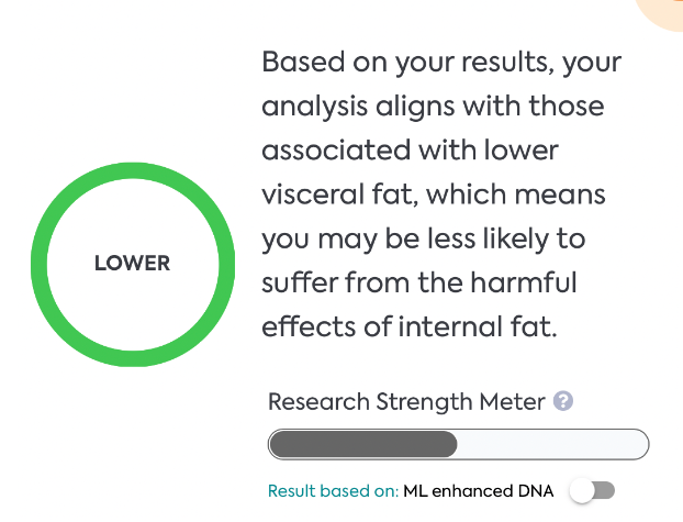 Visceral body fat