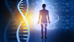 DNA strand highlighting the genetic mutations linked to MCAD deficiency
