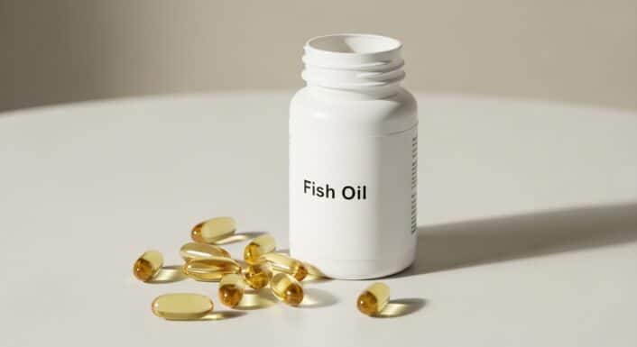 Fish oil capsules symbolizing the role of DNA in determining the right dose for health benefits
